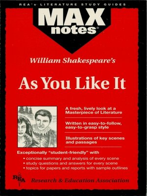 cover image of As You Like It (MAXNotes Literature Guides)